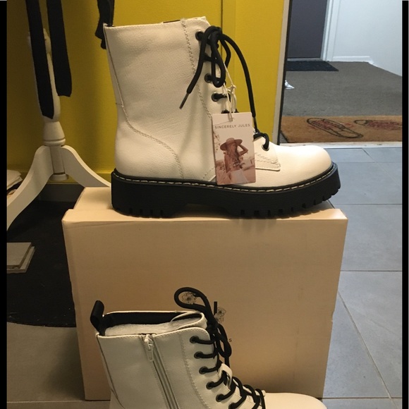 🤍Sincerely Jules White Womens Combat Booths🥾 - Picture 15 of 15